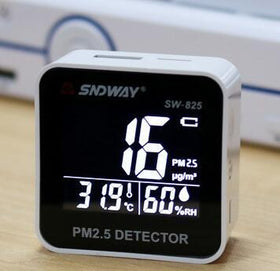 Digital Air Quality Monitor with PM2.5 Detector & Humidity Meter